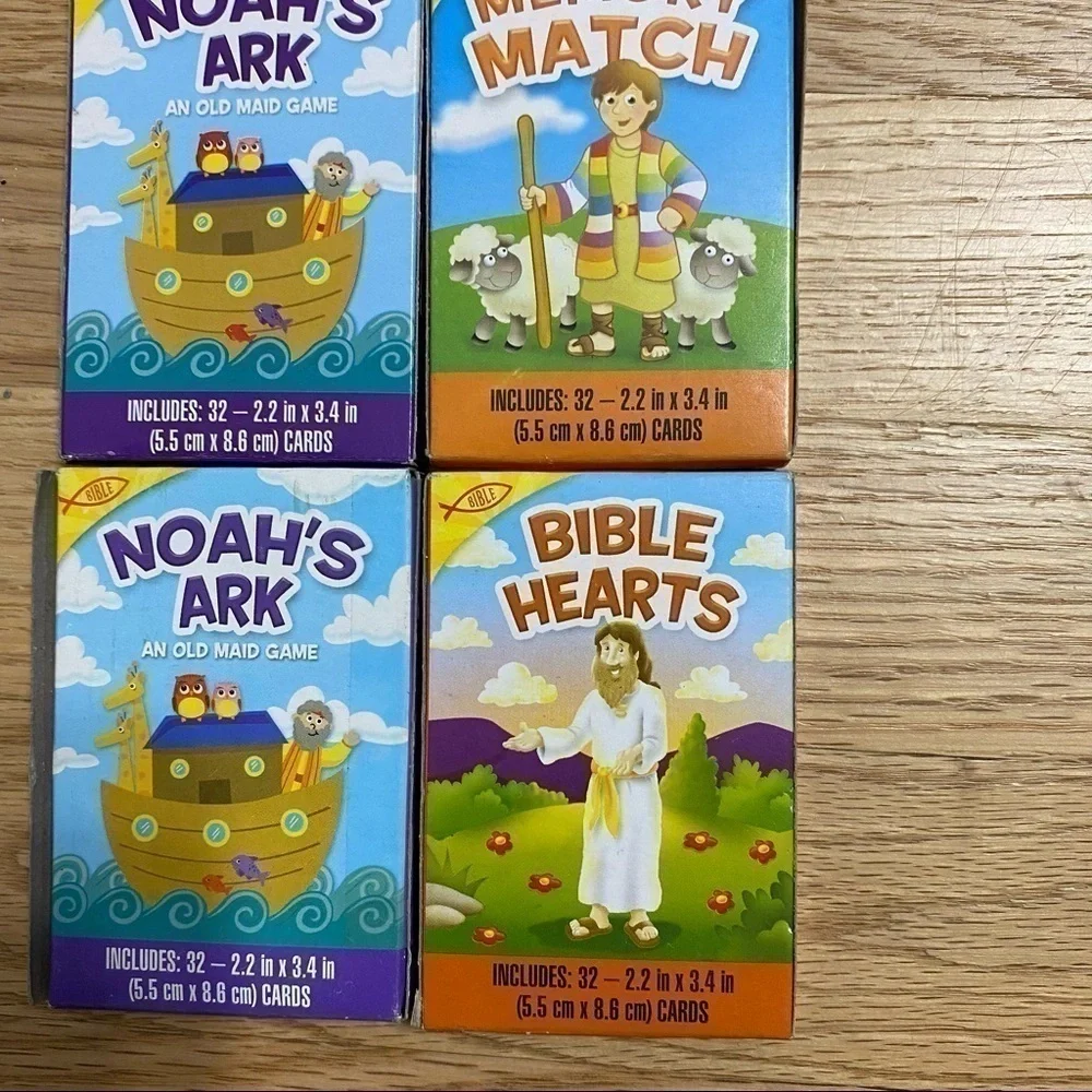 Bible Stories Mini Card Games NEW Easter Basket Stuffer Kids Toy